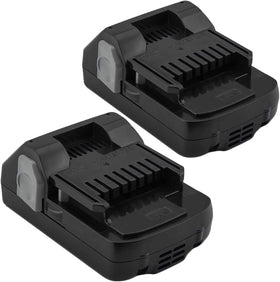 Hanaix 2Pack 3000mAh 18V battery front view for Hitachi tools shows sturdy build and reliability