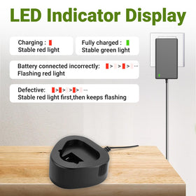 Hanaix 12V charger with neatly wrapped cable for easy packing.