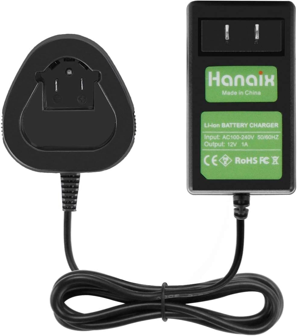 Hanaix Dremel 12V charger front view for quick, safe charging on the go.
