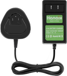 Hanaix Dremel 12V charger front view for quick, safe charging on the go.