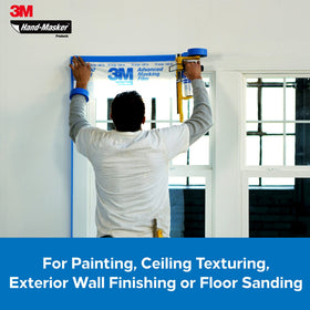 Hand-Masker M3000 mask-film-roll protects floors during painting projects.