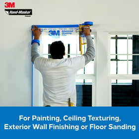 Hand-Masker M3000 ScotchBlue tape roll grips surfaces firmly during prep.