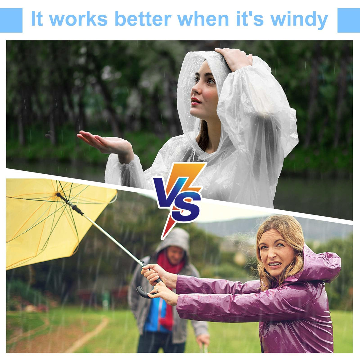 Handepo multi-use rain ponchos suitable for travel, events, and commuting