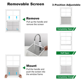 Handersun installation kit includes screws and flange options for quick mounting