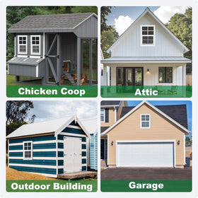 Handersun durable windows suited for garages, basements, playhouses and more