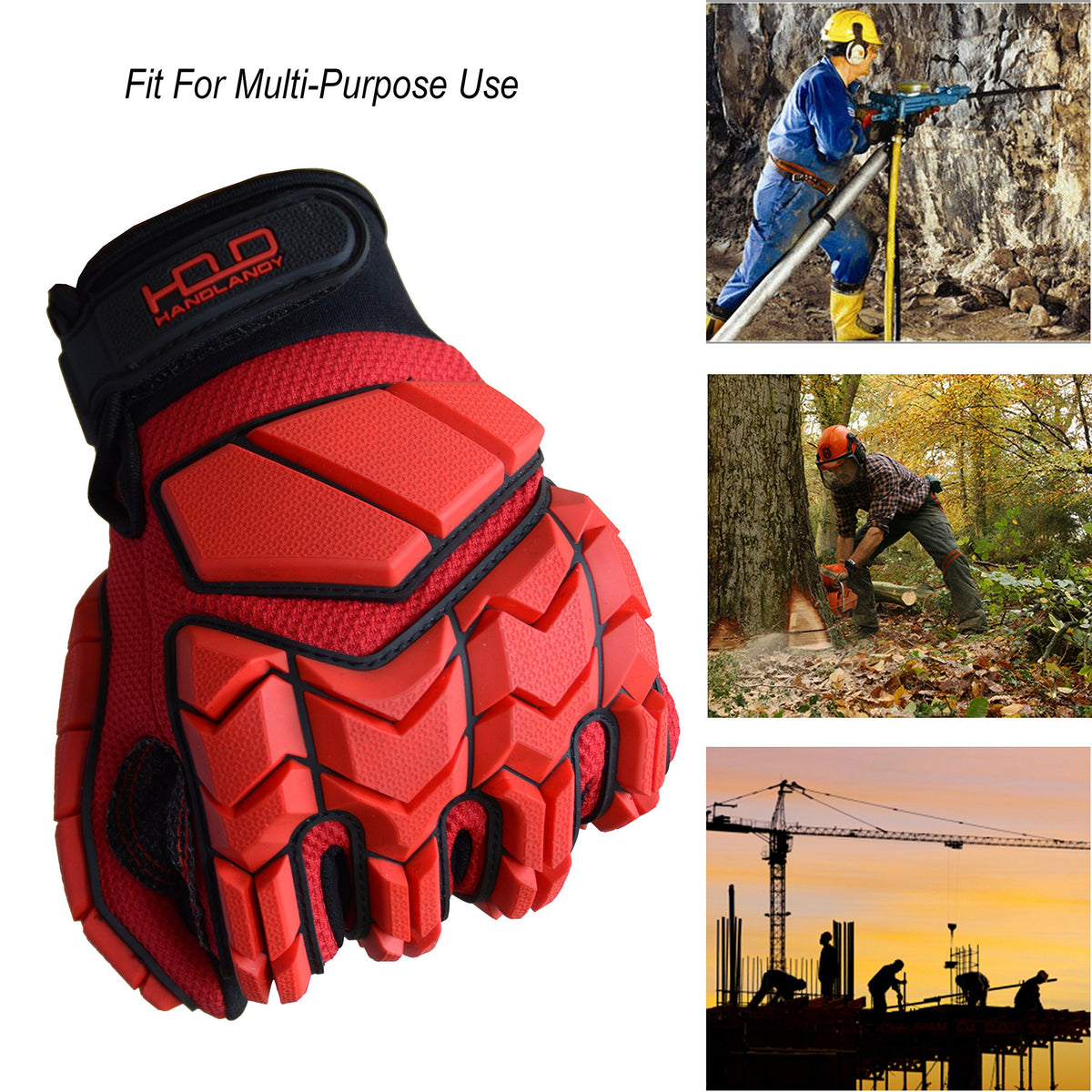 HANDLANDY glove thumb padding detail protecting wear point
