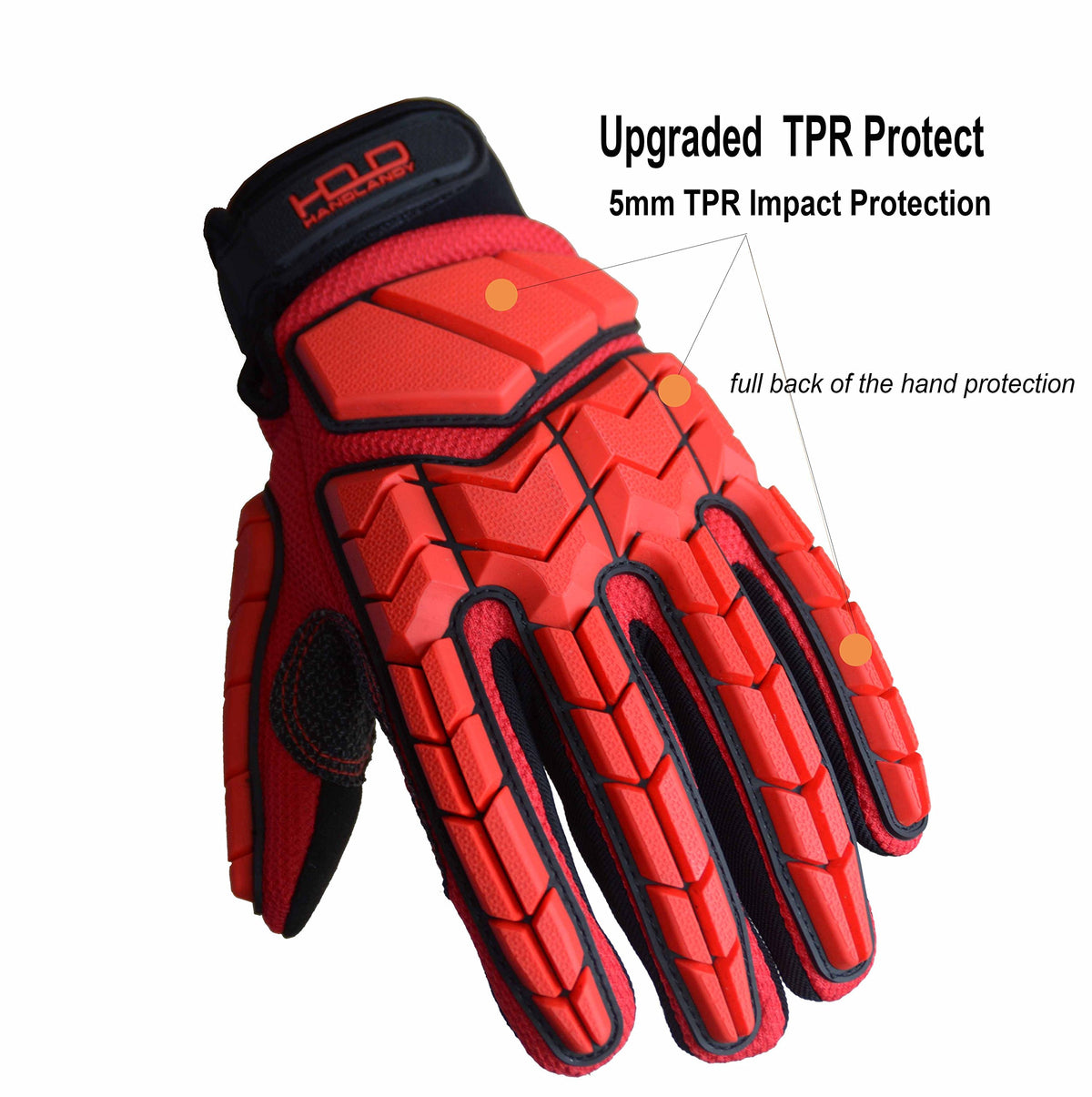 HANDLANDY gloves with adjustable wrist strap for secure fit