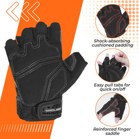 HANDLANDY palm foam padding adds all day comfort and grip
