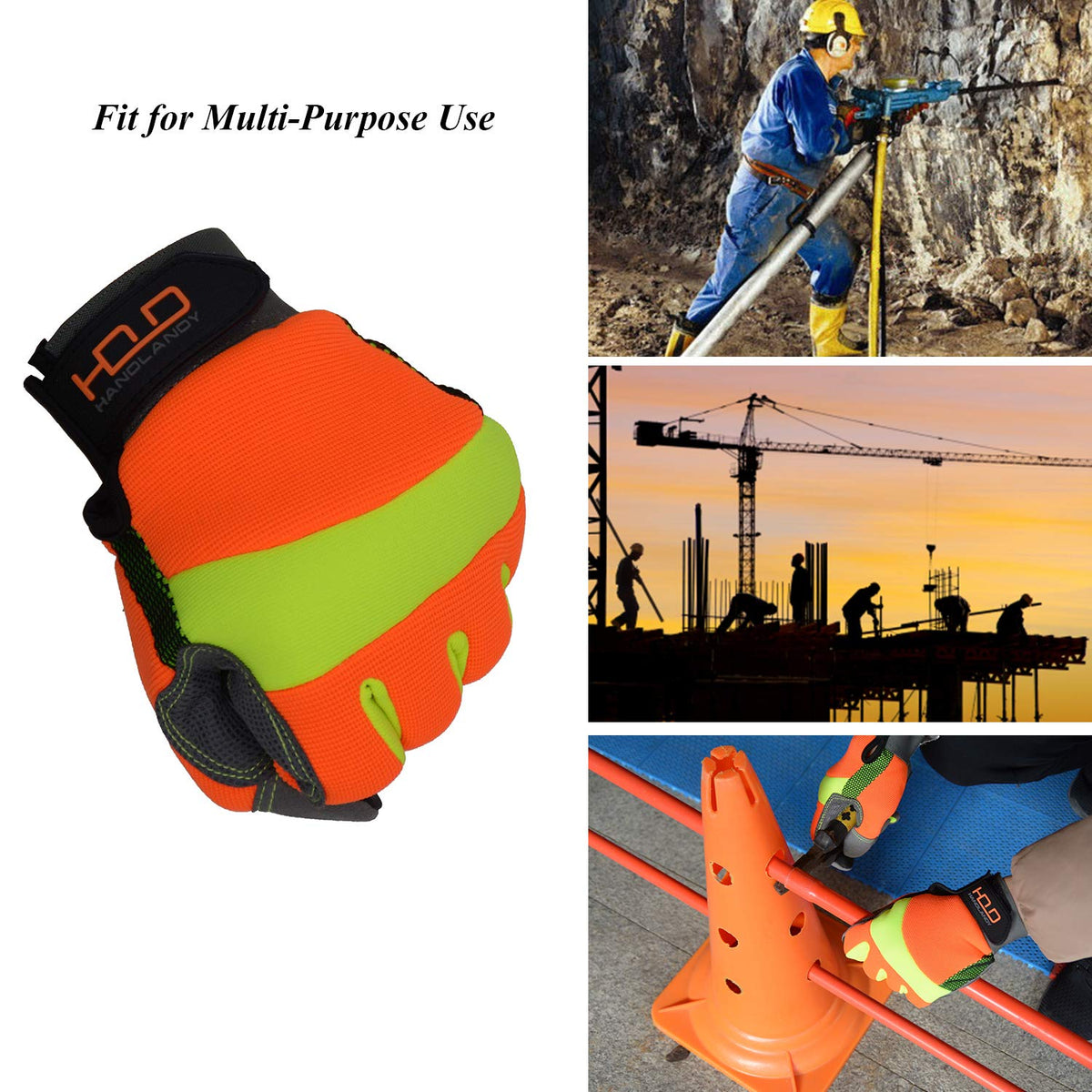 HANDLANDY gloves reinforced areas boost durability in tough tasks
