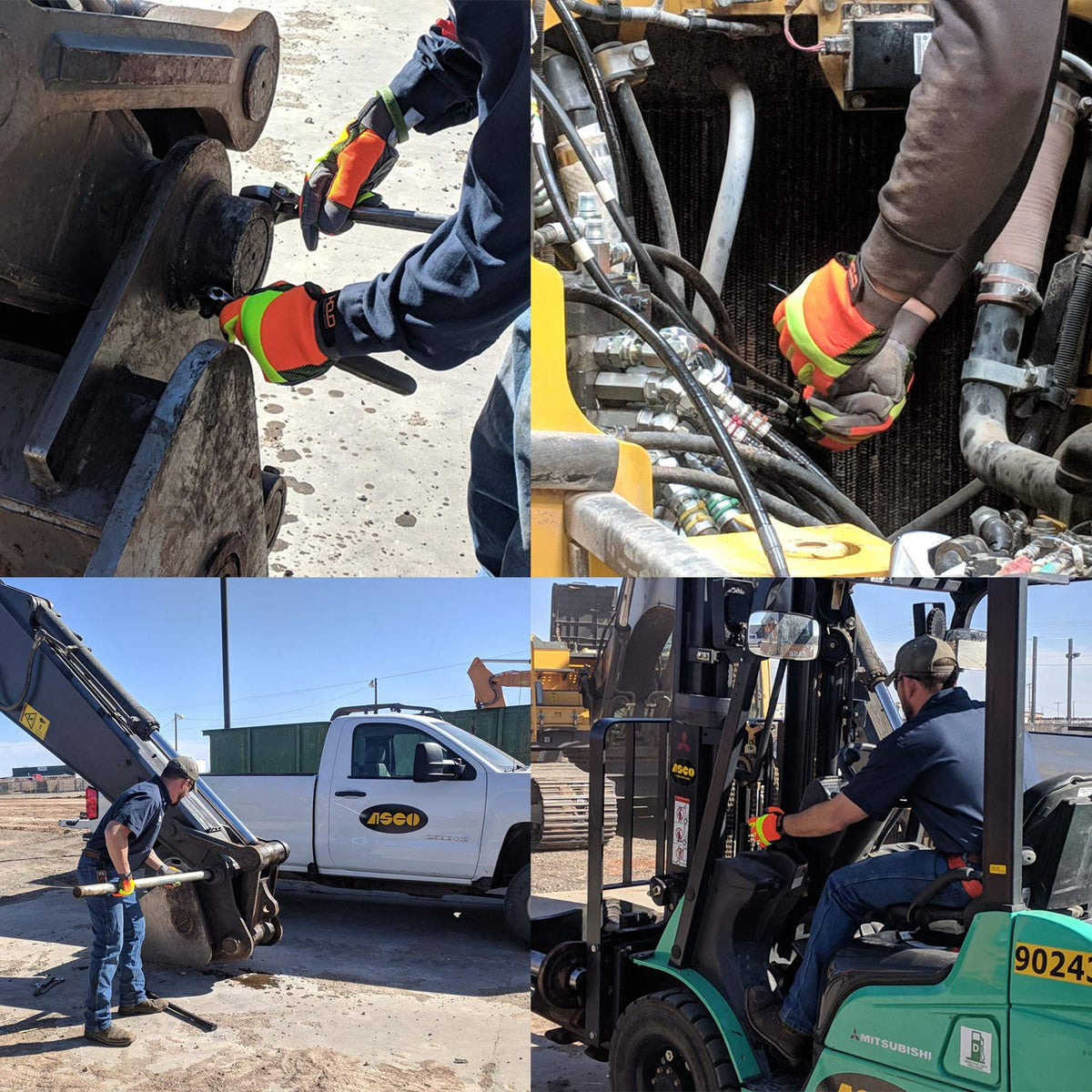 HANDLANDY gloves high-visibility knuckles and fingertips boost safety visibility