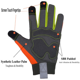 HANDLANDY gloves touchscreen fingertips enable device use