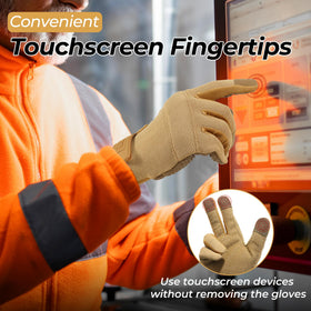 HANDLANDY touchscreen gloves allow phone use without removal.