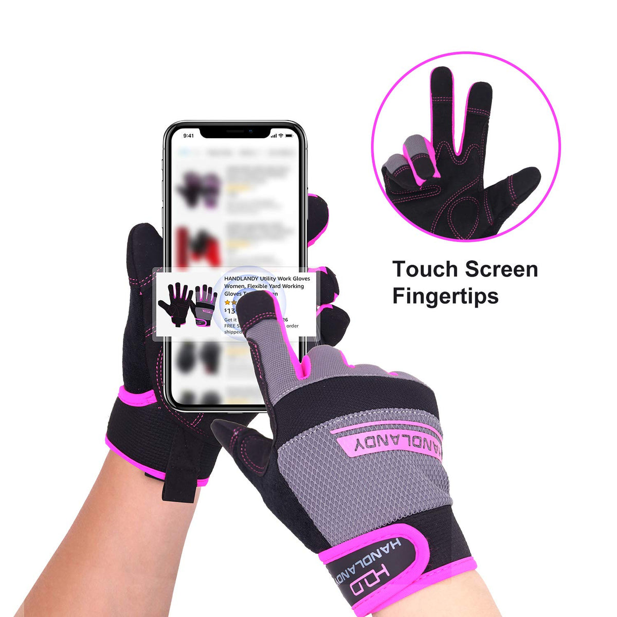 HANDLANDY HLDD gloves feature padded knuckles and palms for precise work