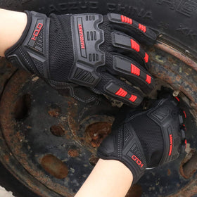 HANDLANDY Men's Work Gloves wrist-closure supports secure, comfortable wear