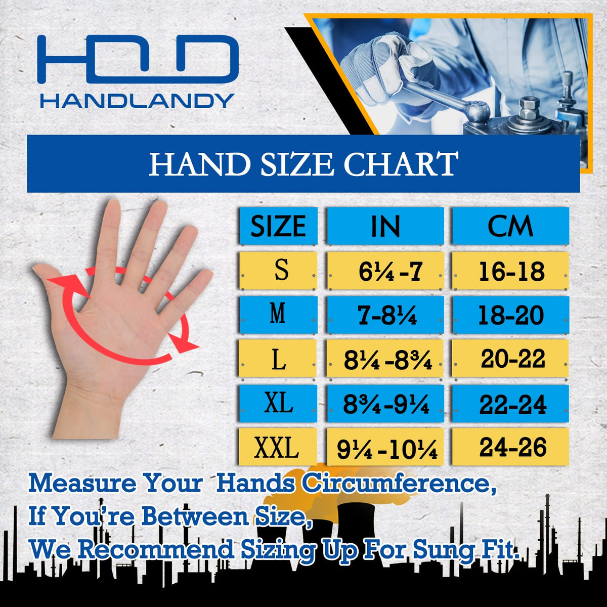 HANDLANDY multi-use gloves suit carpentry and electrical tasks.