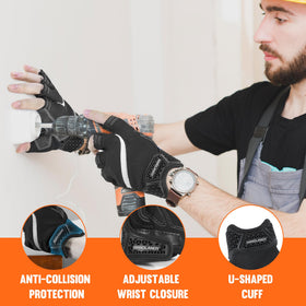 HANDLANDY fingerless design enables precise handling of small parts
