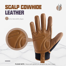 HANDLANDY gloves with padded palm and knuckles for comfort.