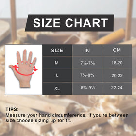 HANDLANDY glove with terry thumb sweat wipe for quick cleanup