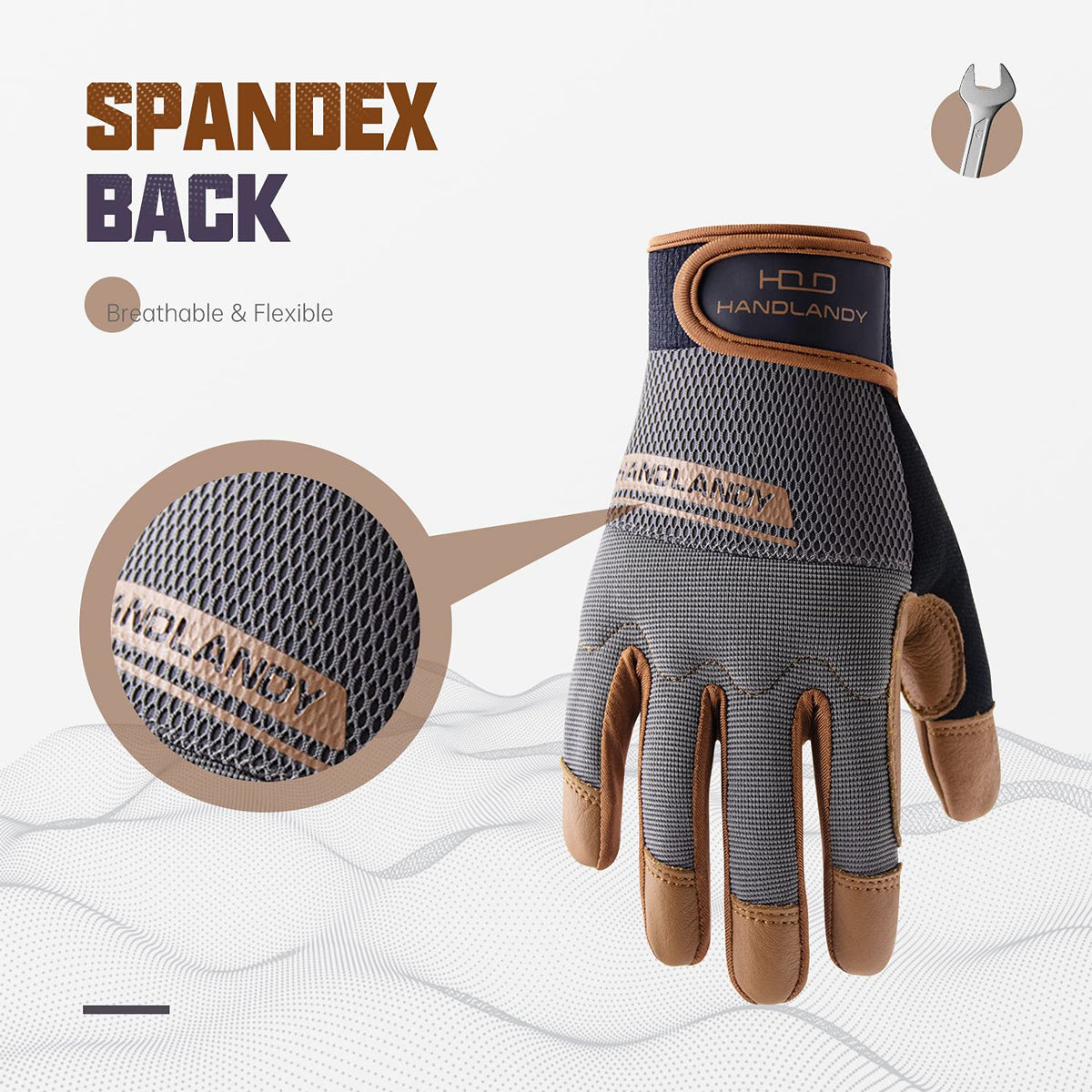 HANDLANDY touchscreen-compatible gloves for easy device use.
