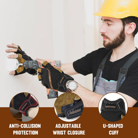 HANDLANDY TPR wrist closure keeps gloves snug during work.