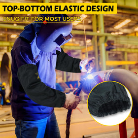 HANDLANDY welding sleeves feature elastic top and bottom to keep debris out