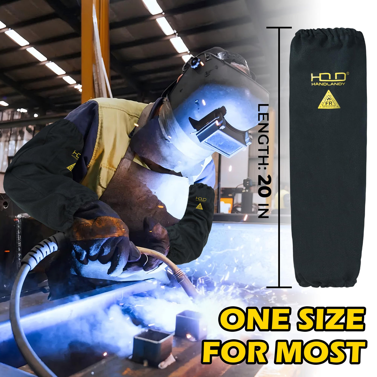 HANDLANDY welding sleeves offer versatile protection for various tasks