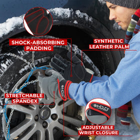 HANDLANDY winter gloves allow touchscreen use while keeping dexterity.