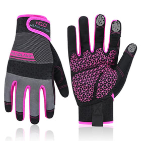 HANDLANDY Women’s work gloves with breathable back for cool gardening comfort.