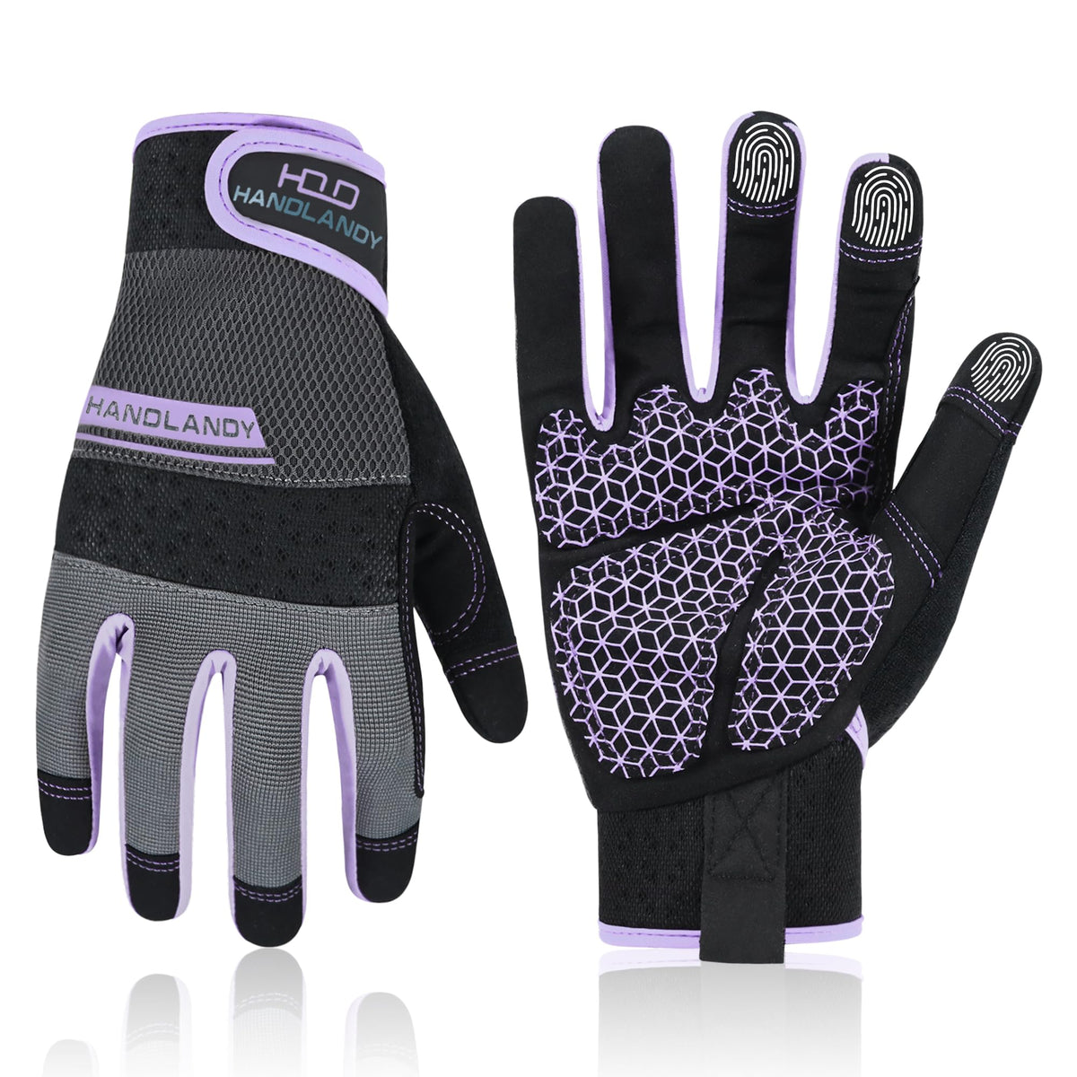 HANDLANDY women's work gloves with breathable gardening design for cool, comfortable hands.