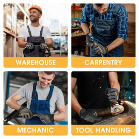 Handlandy gloves with breathable back keep hands cool during yard work.