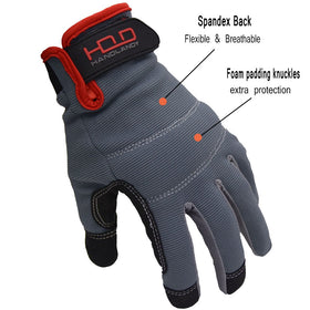 HANDLANDY gloves breathable spandex back keep hands cool on the job