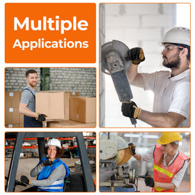 HANDLANDY work gloves durable leather palm for long-lasting wear