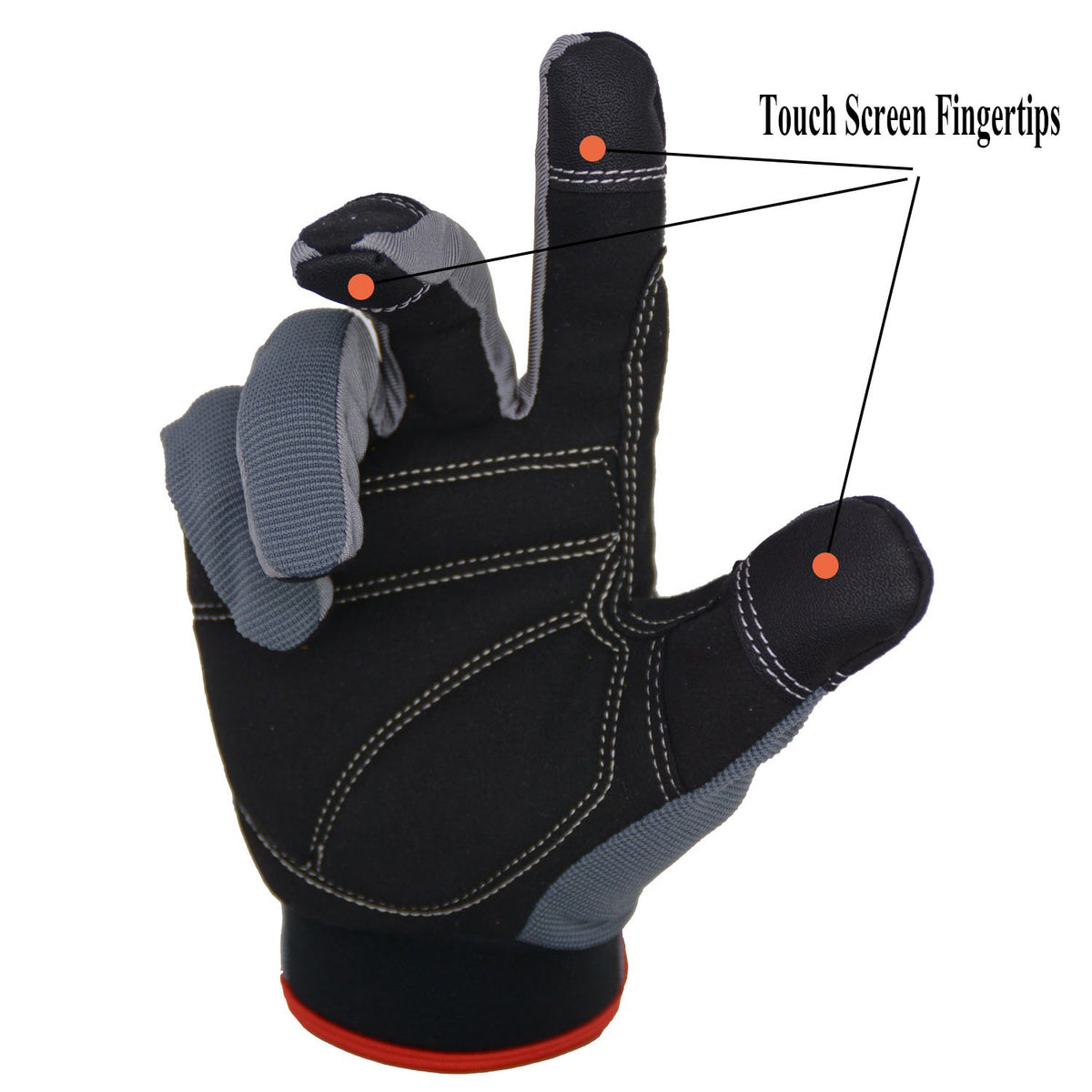 HANDLANDY work gloves knuckle padding protects hands during heavy tasks