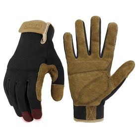 HANDLANDY work gloves palm patch close-up for durable grip during tough tasks