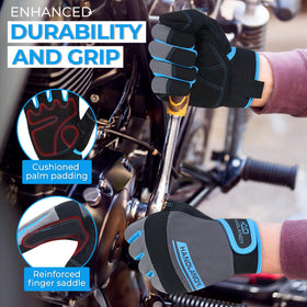 Handlandy gloves with touch-screen fingertips for easy phone use.