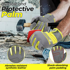 HANDLANDY gloves with touchscreen fingertips for easy phone use on the job.
