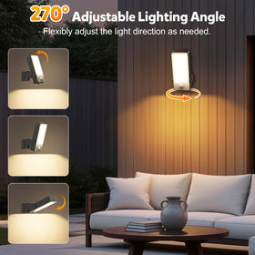 Handsonic portable battery-powered outdoor light travels to campsites or balconies.