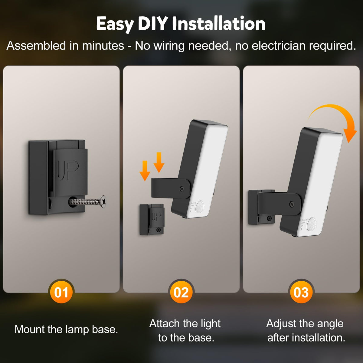 Handsonic remote-controlled outdoor light keeps preferred settings ready.