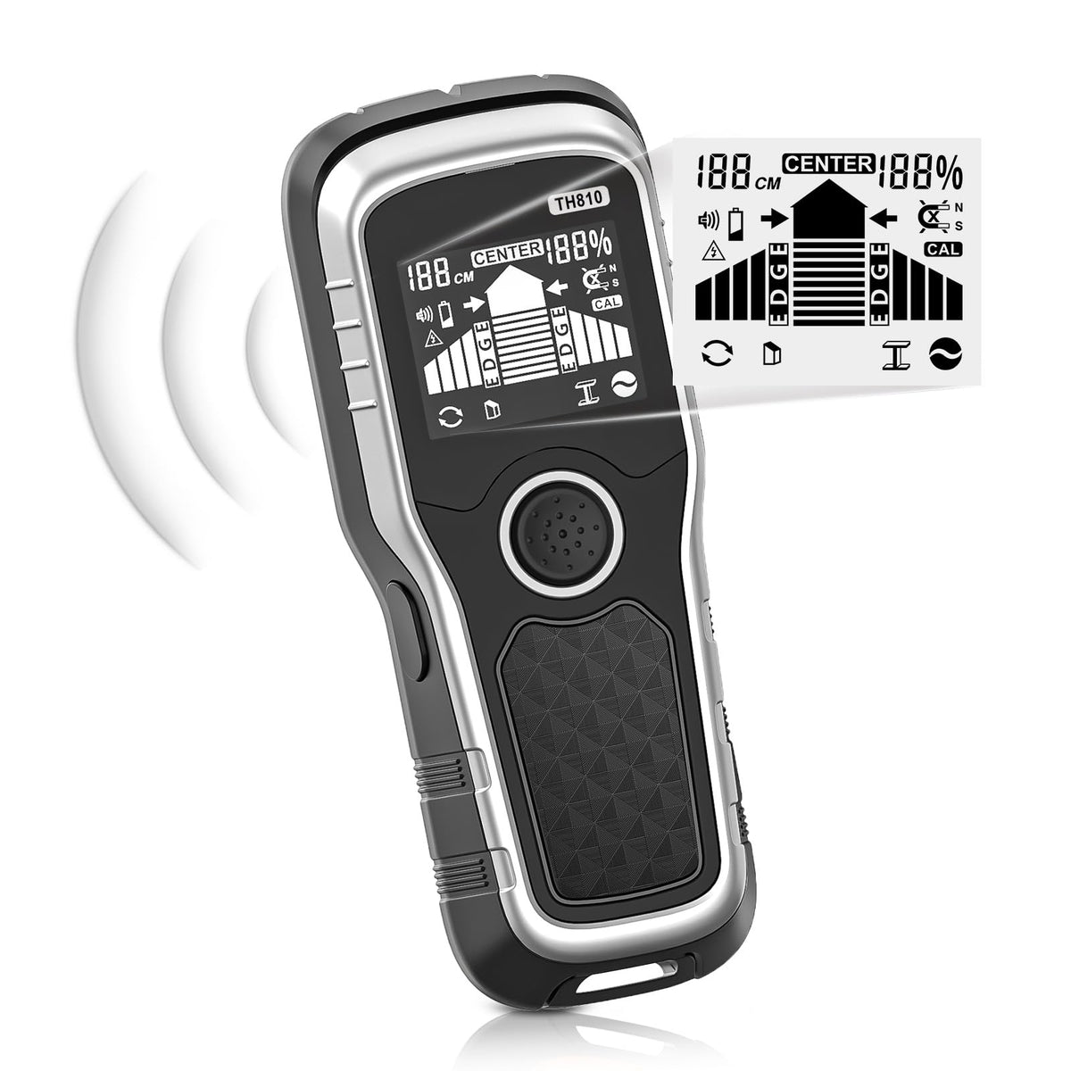 Handstar stud finder wall scanner detects wooden studs up to 1.5 inches for secure mounting.