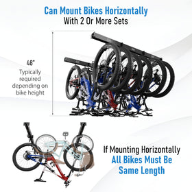HANDT vertical or horizontal storage enables flexible garage setups