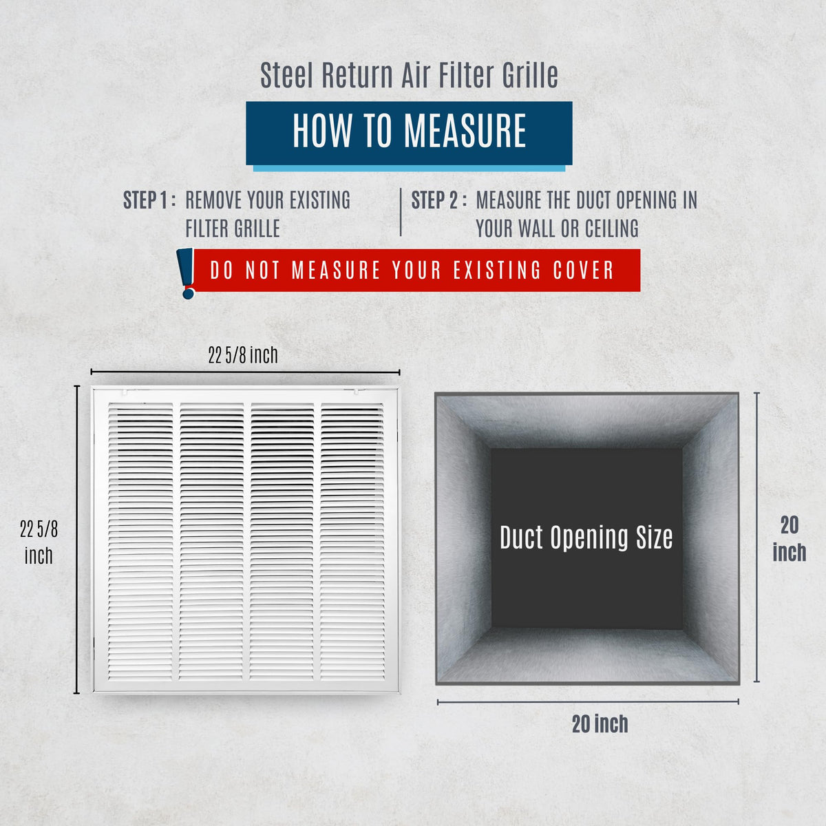Handua one-inch filter compatible grille for standard filters