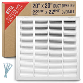 Handua steel return air grille with removable door for easy filter access