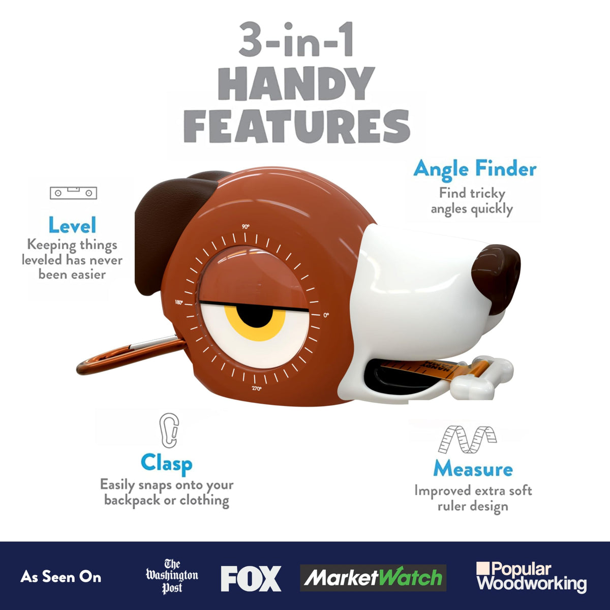 Handy Famm Fido Dog angle finder helps kids explore angles through play.