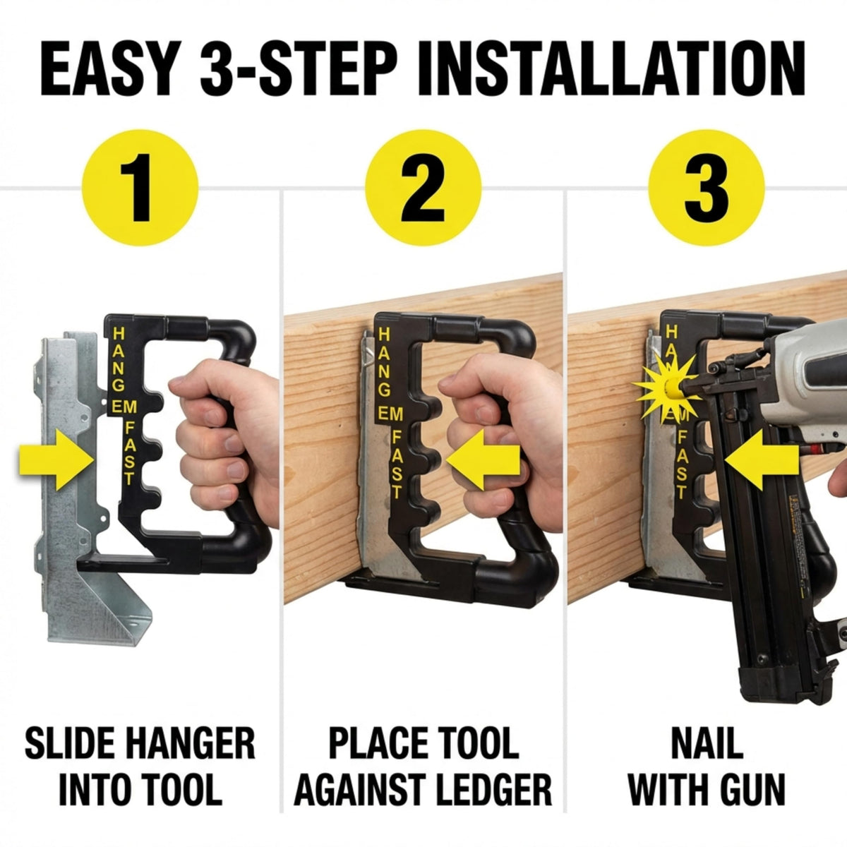 Hang Em Fast deck-building-tool in action shows efficient layout and faster installation