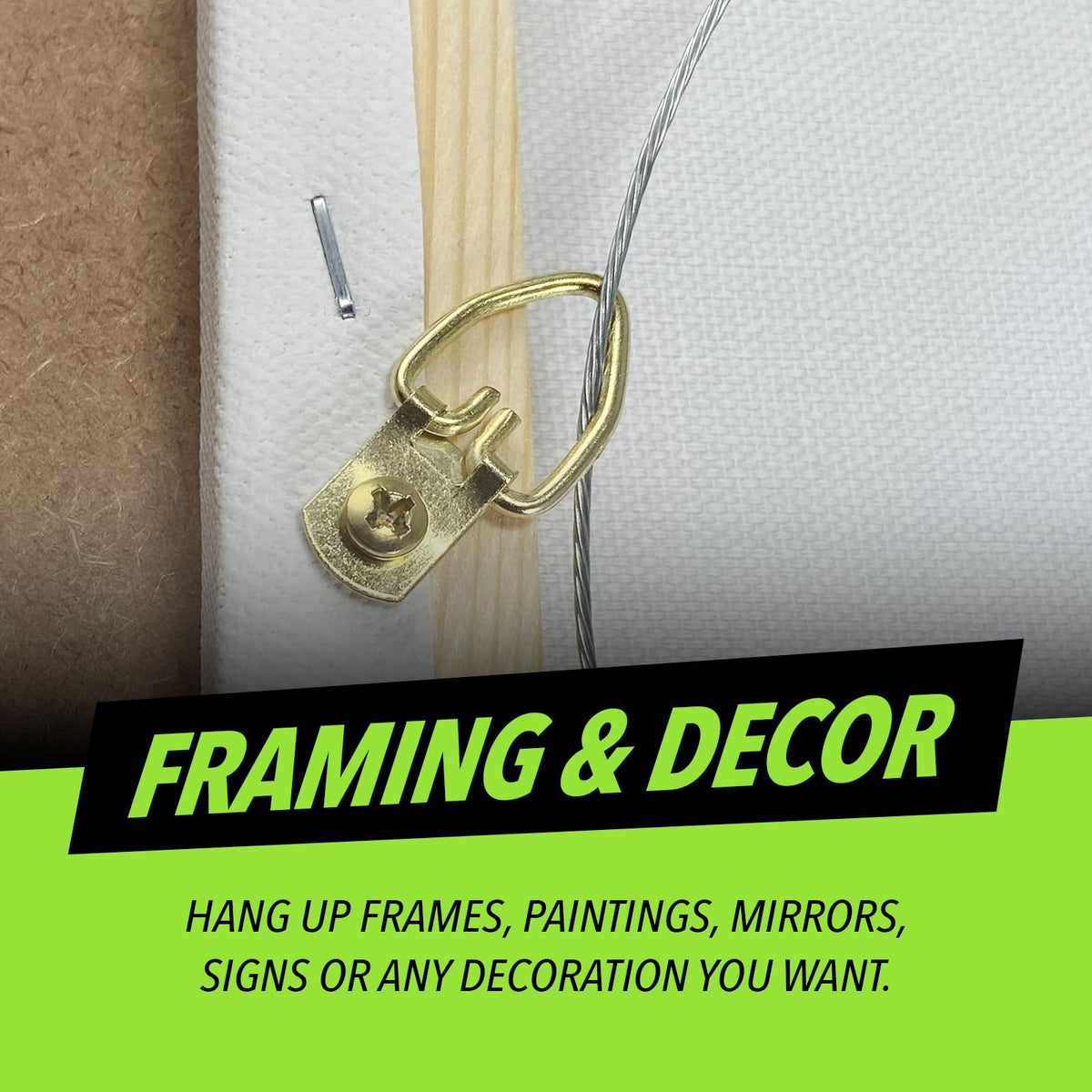 HangDone flexible heavy-duty wire ideal for art displays and seasonal decorations.