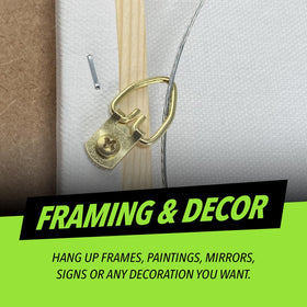 HangDone flexible heavy-duty wire ideal for art displays and seasonal decorations.