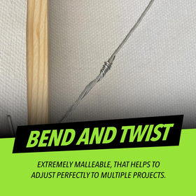 HangDone professional-grade wire for artwork ensures secure, discreet hanging.