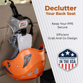Hangen Hard Hat Caddy belt clip enables portable PPE access on the move.