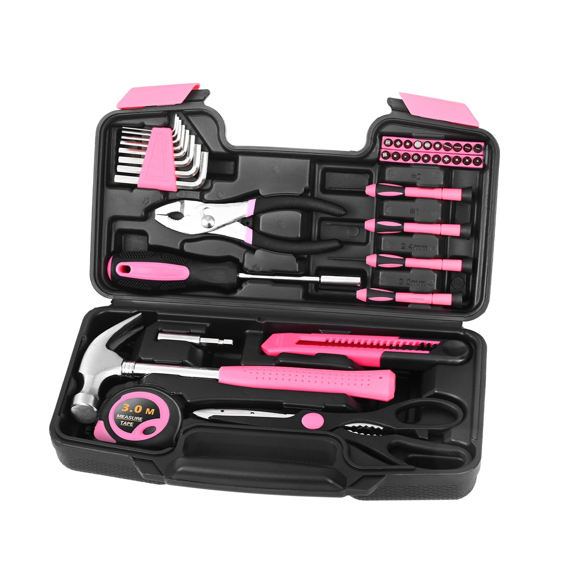 HANGYING carrying-box-pink-case highlights portability for home, dorm, or travel repairs.