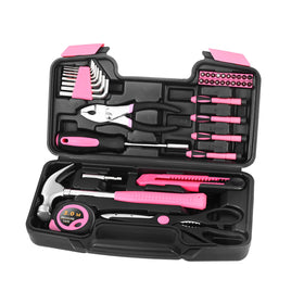 HANGYING carrying-box-pink-case highlights portability for home, dorm, or travel repairs.